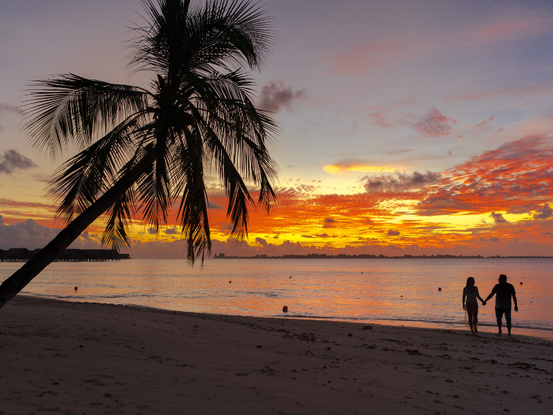 Romantic honeymoon getaway